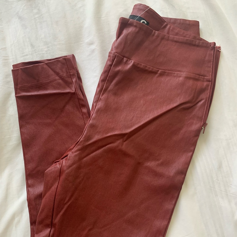 G Guess 🌟burgundy leather Pants